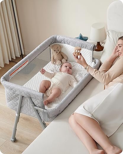 Adjustable Bassinet Bedside Sleeper: Perfect for New Parents!